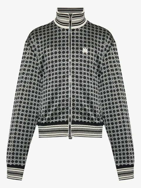 AMIRI geometric-pattern zip-up jacket