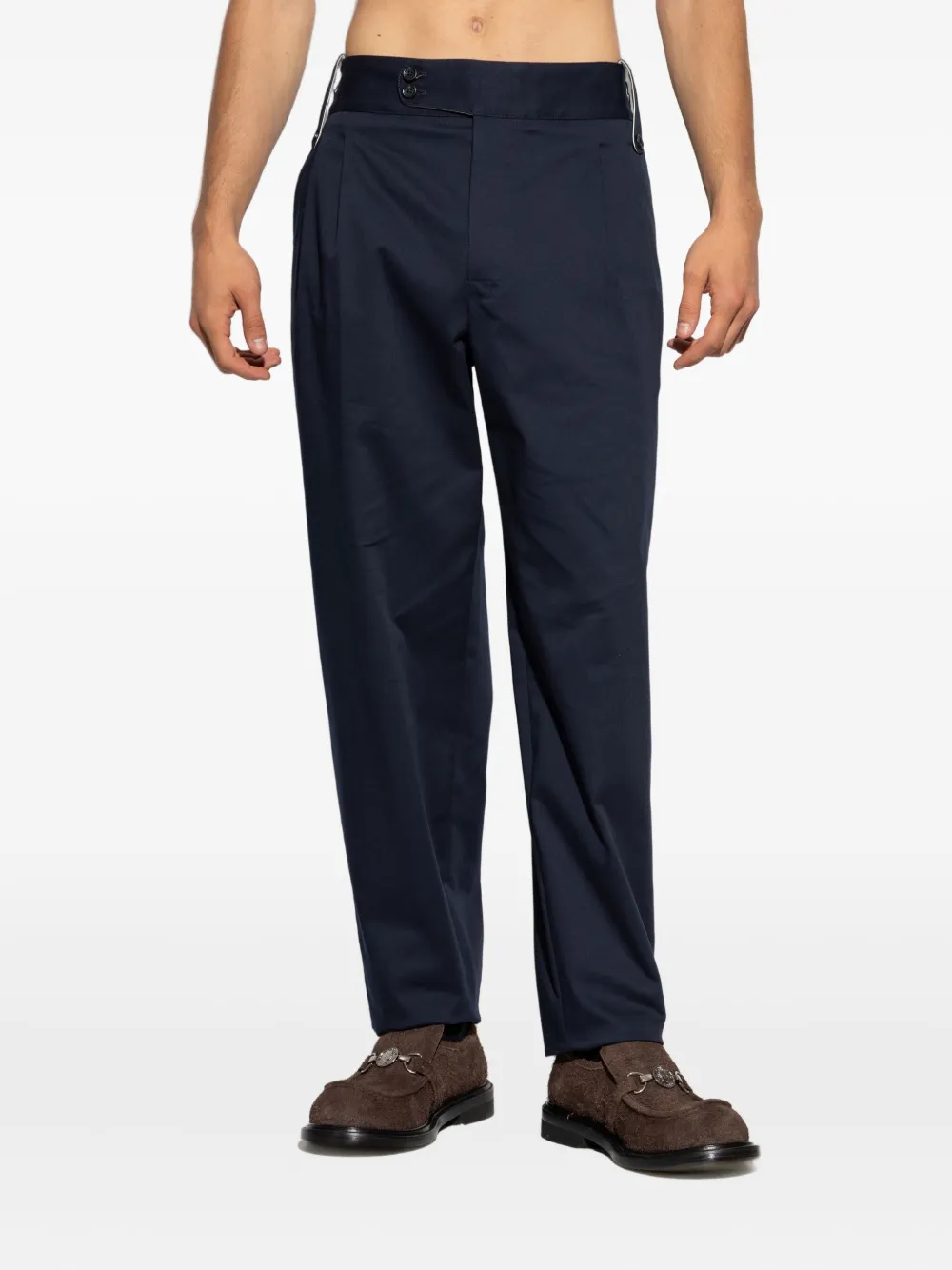 Dolce & Gabbana Plooibroek met ceintuur Blauw