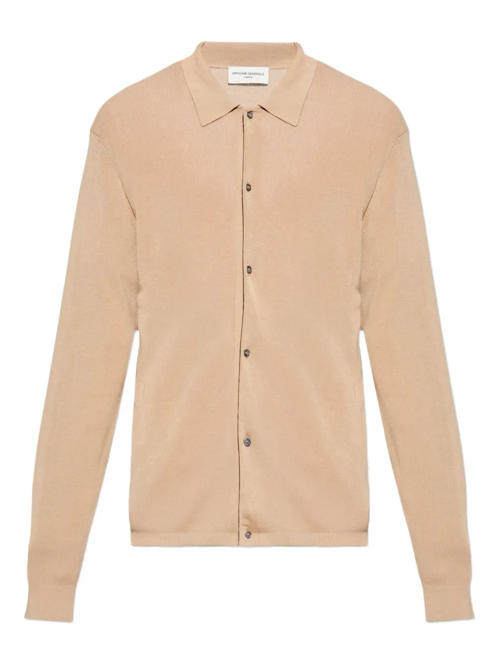 Officine Generale Vest met polokraag Beige