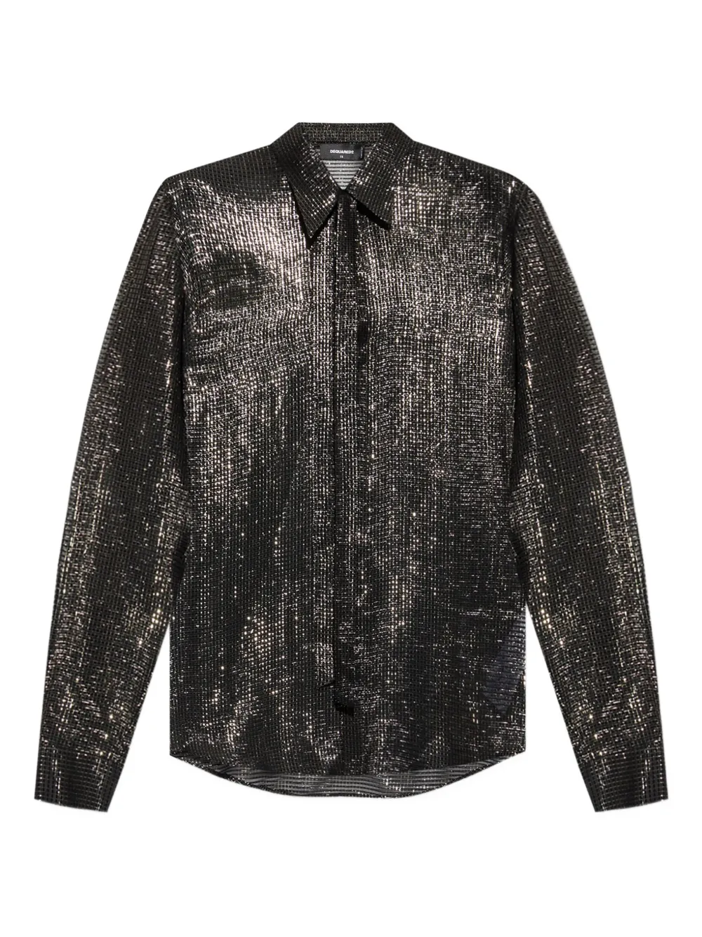 DSQUARED2 Overhemd met gestrikte hals Zwart
