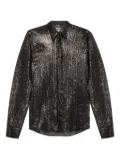 DSQUARED2 sparkling tie-neck shirt - Black