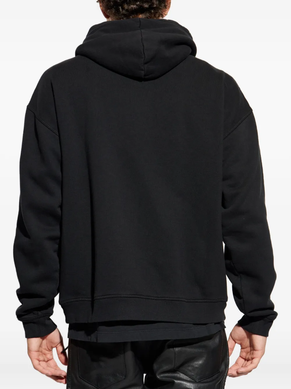 Dsquared2 Appliqué Zip Hoodie In Black
