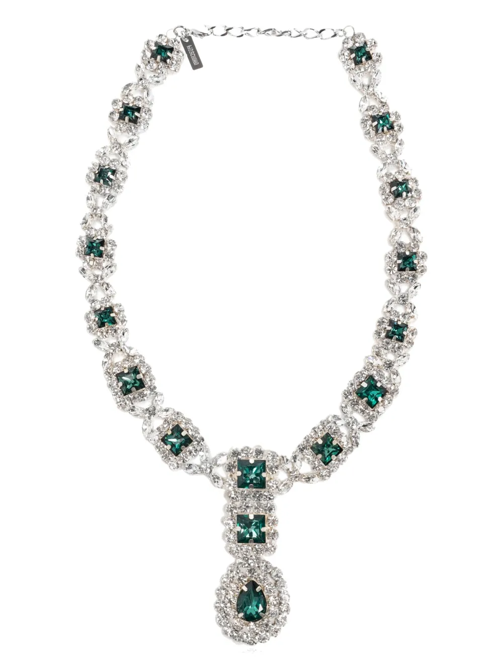 Moschino crystal-embellished necklace | Silver | Image 1