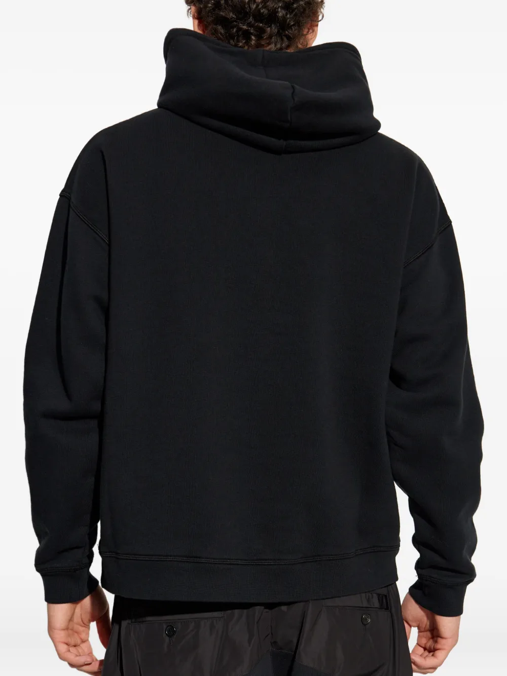 Dsquared2 Long-sleeved Hooded Sweatshirt In Black