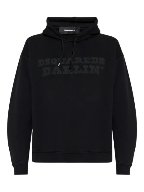 DSQUARED2 logo-print cotton hoodie