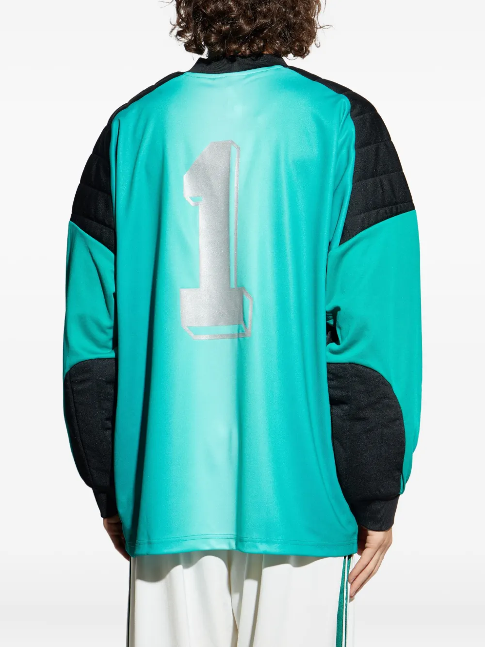 adidas EQT colour-block dot-print jersey Blauw
