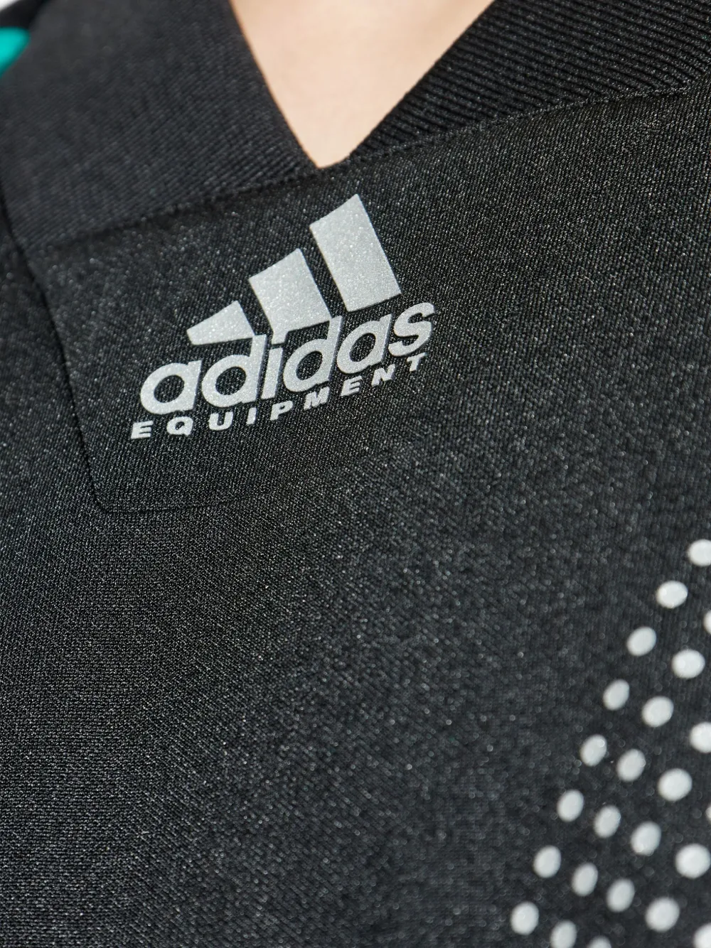 adidas EQT colour-block dot-print jersey Blauw