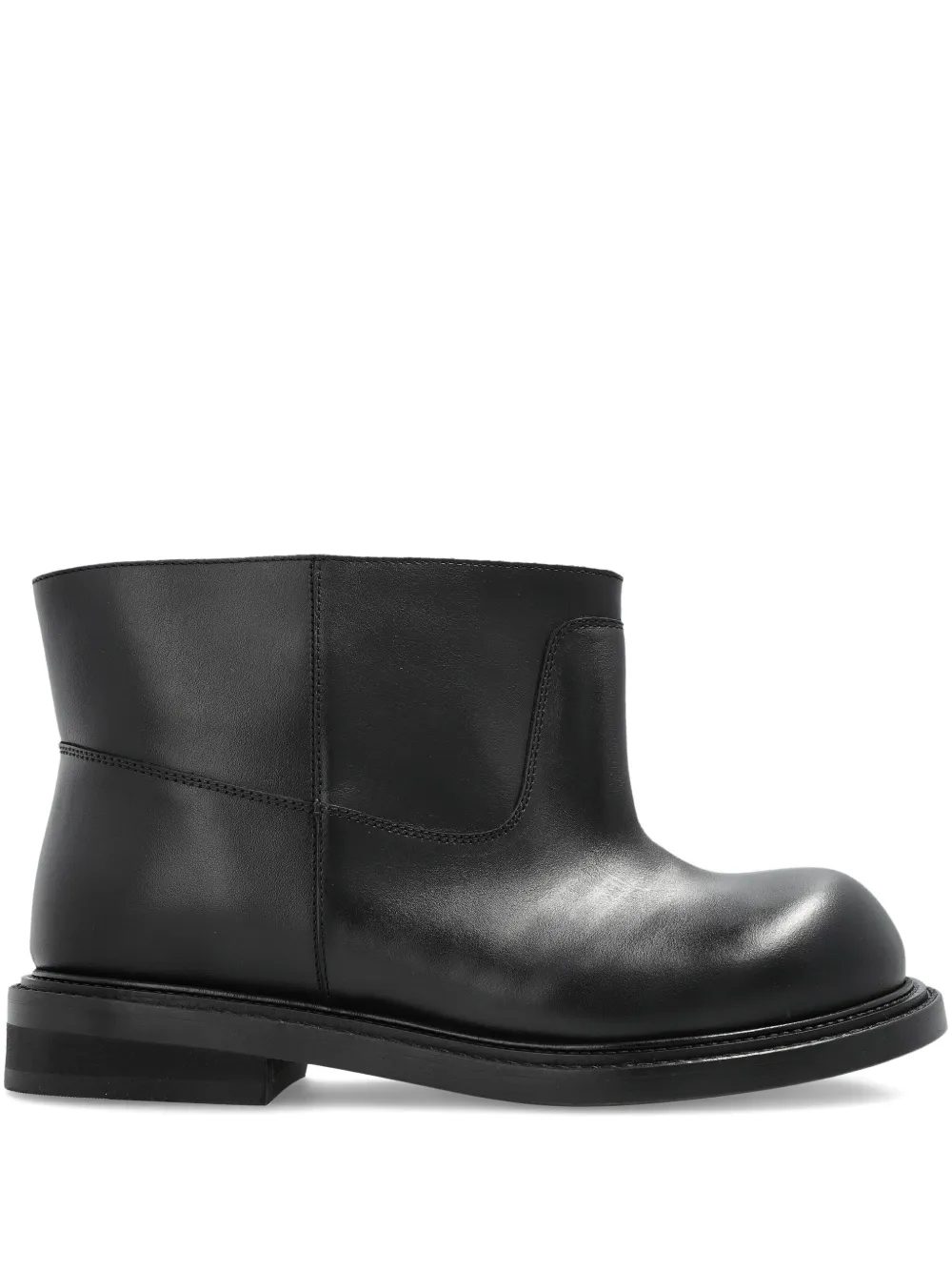 Moschino round-toe ankle boots Black