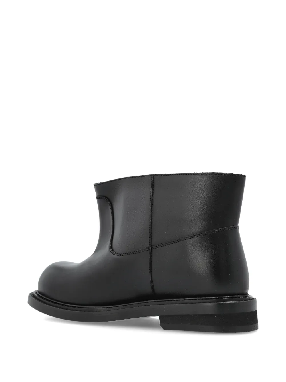 Moschino round-toe ankle boots Black