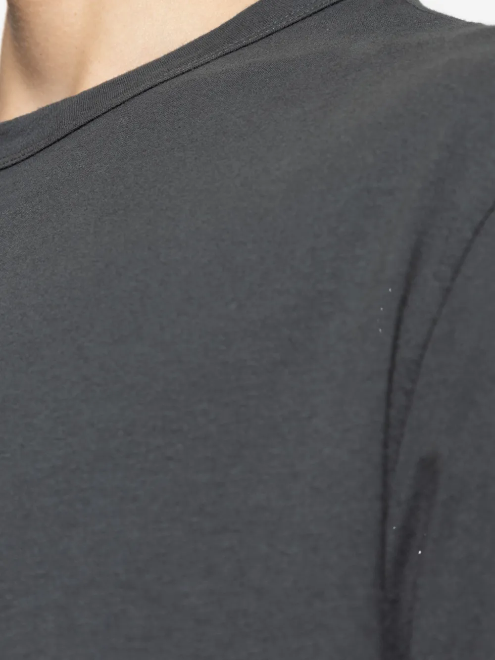 Officine Generale Katoenen T-shirt met ronde hals Grijs