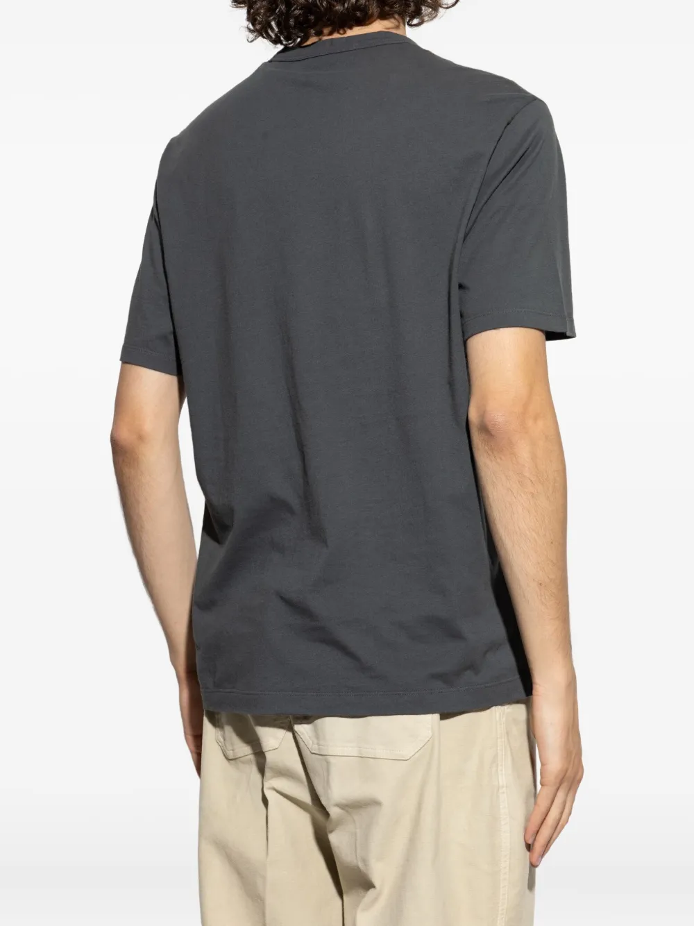 Officine Generale Katoenen T-shirt met ronde hals Grijs