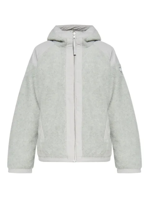 Canada Goose logo-patch fleece hooded jacket