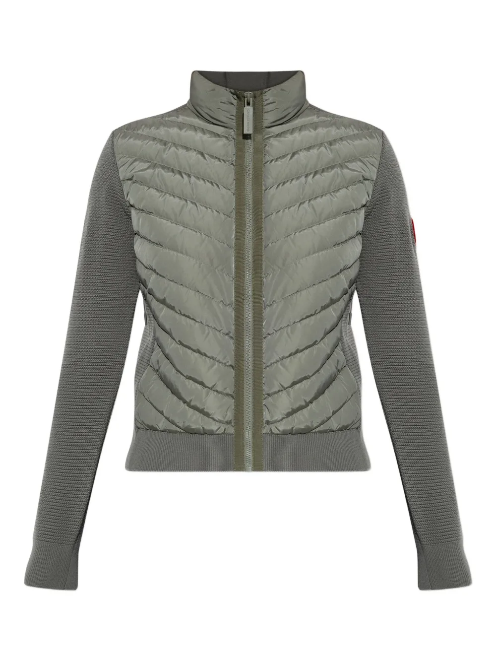Canada Goose quilted knit-panel jacket Groen