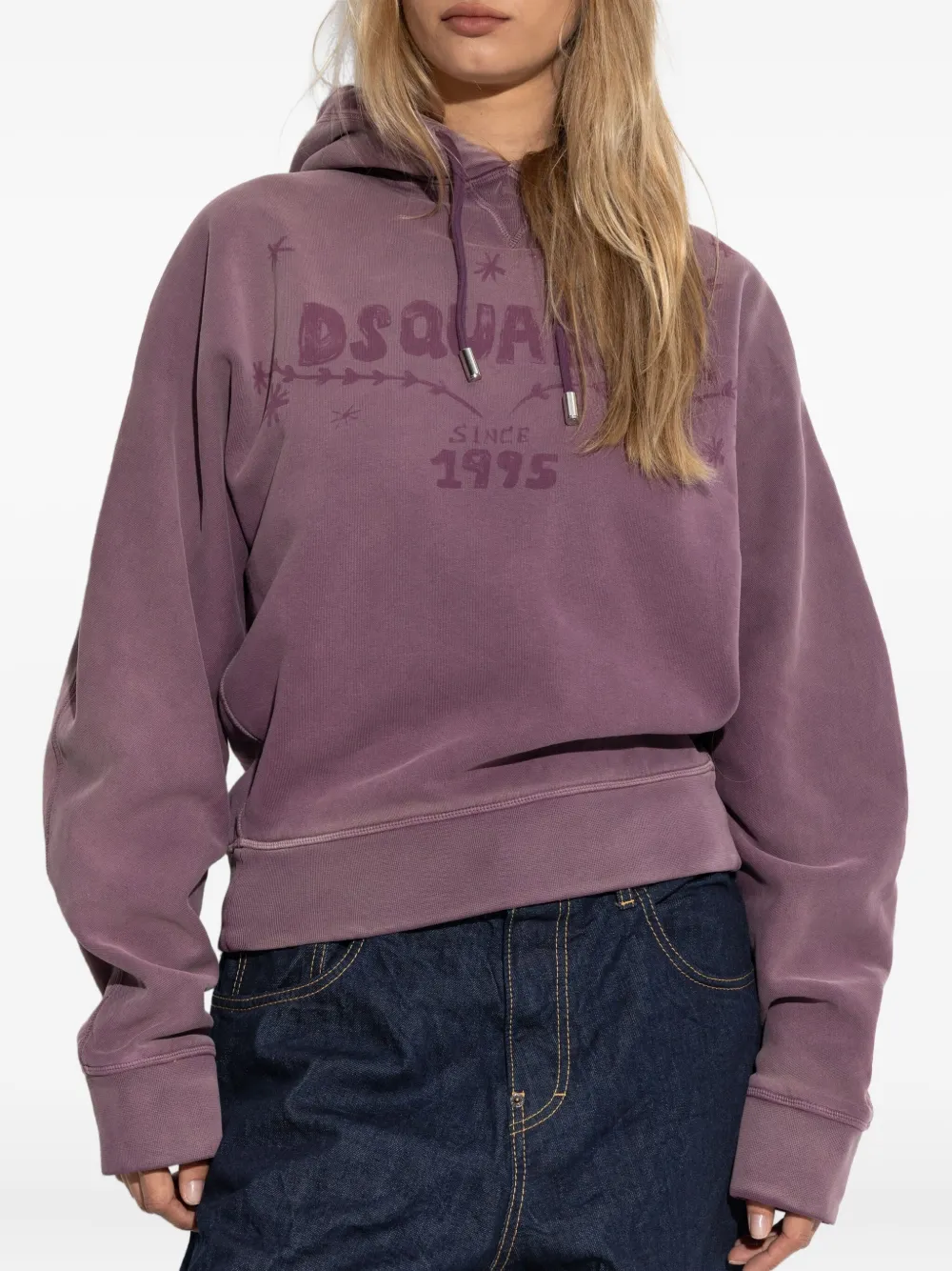 Dsquared2 Long Sleeve Sweatshirt In Purple