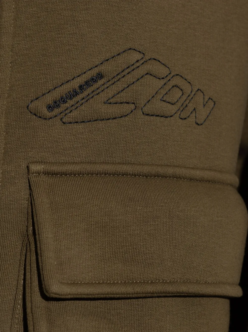 DSQUARED2 Hoodie met geborduurd logo Groen
