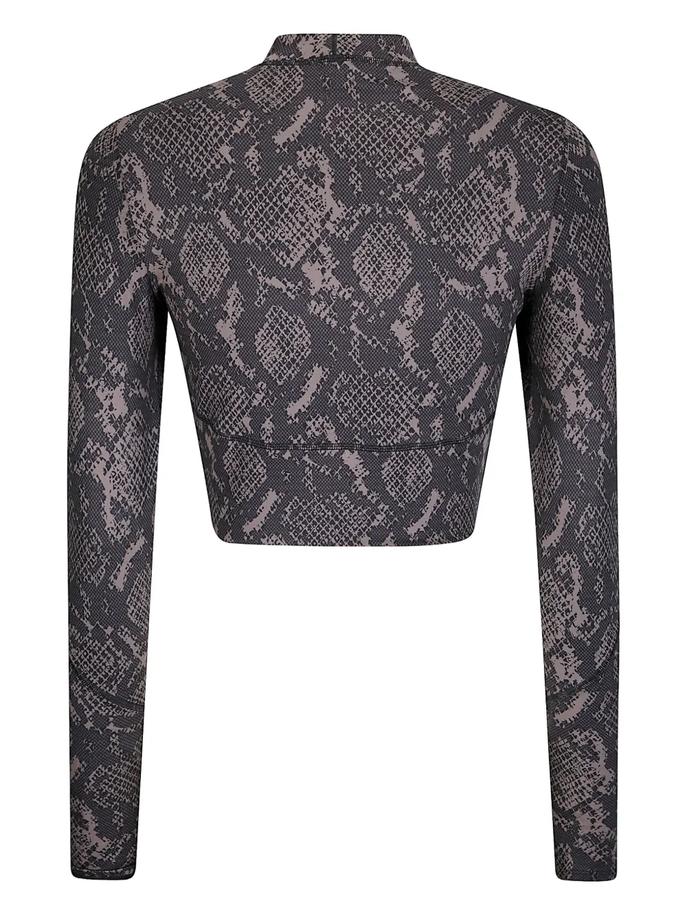 adidas by Stella McCartney T-shirt met slangenprint en lange mouwen Grijs