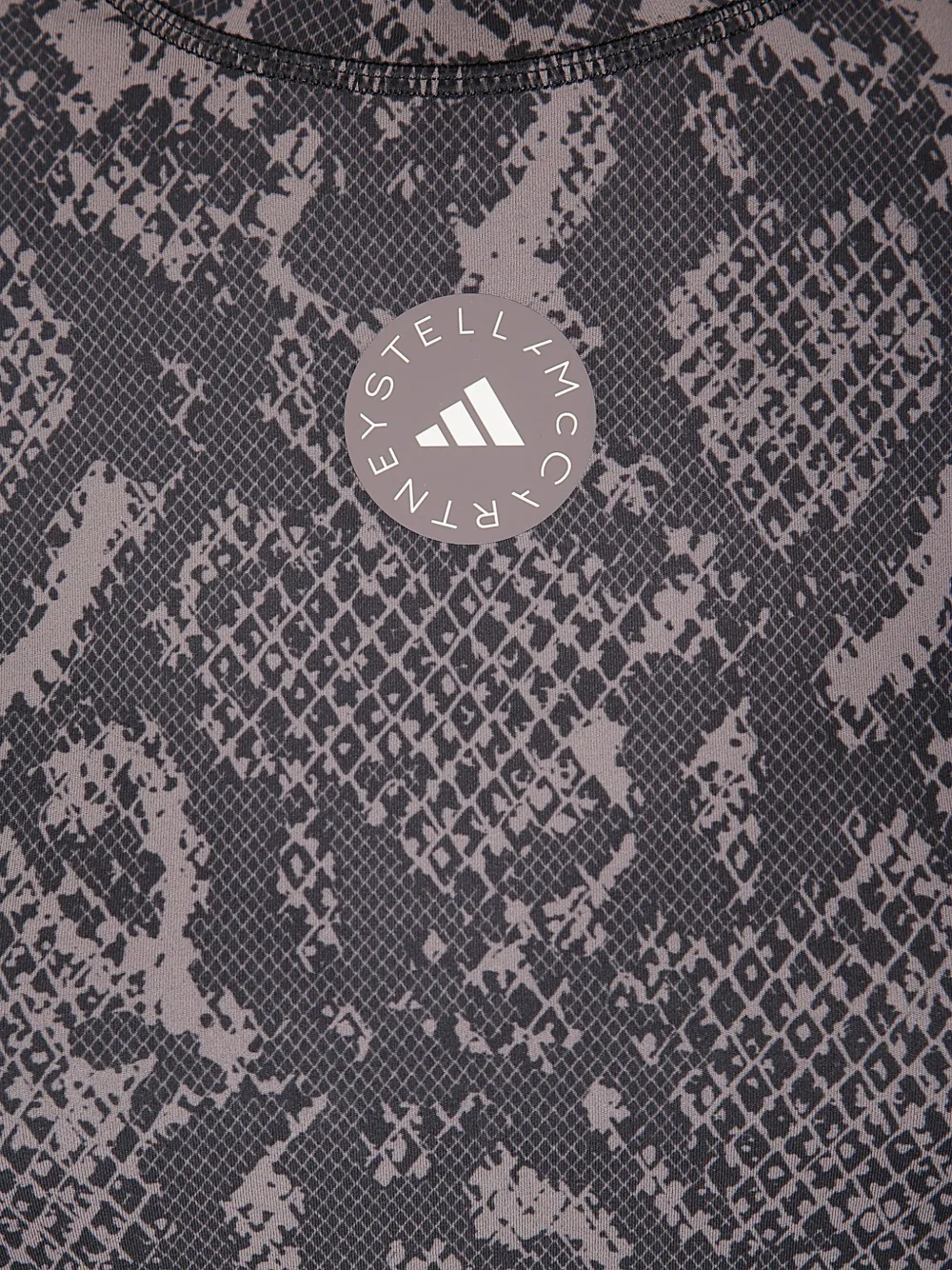 adidas by Stella McCartney T-shirt met slangenprint en lange mouwen Grijs