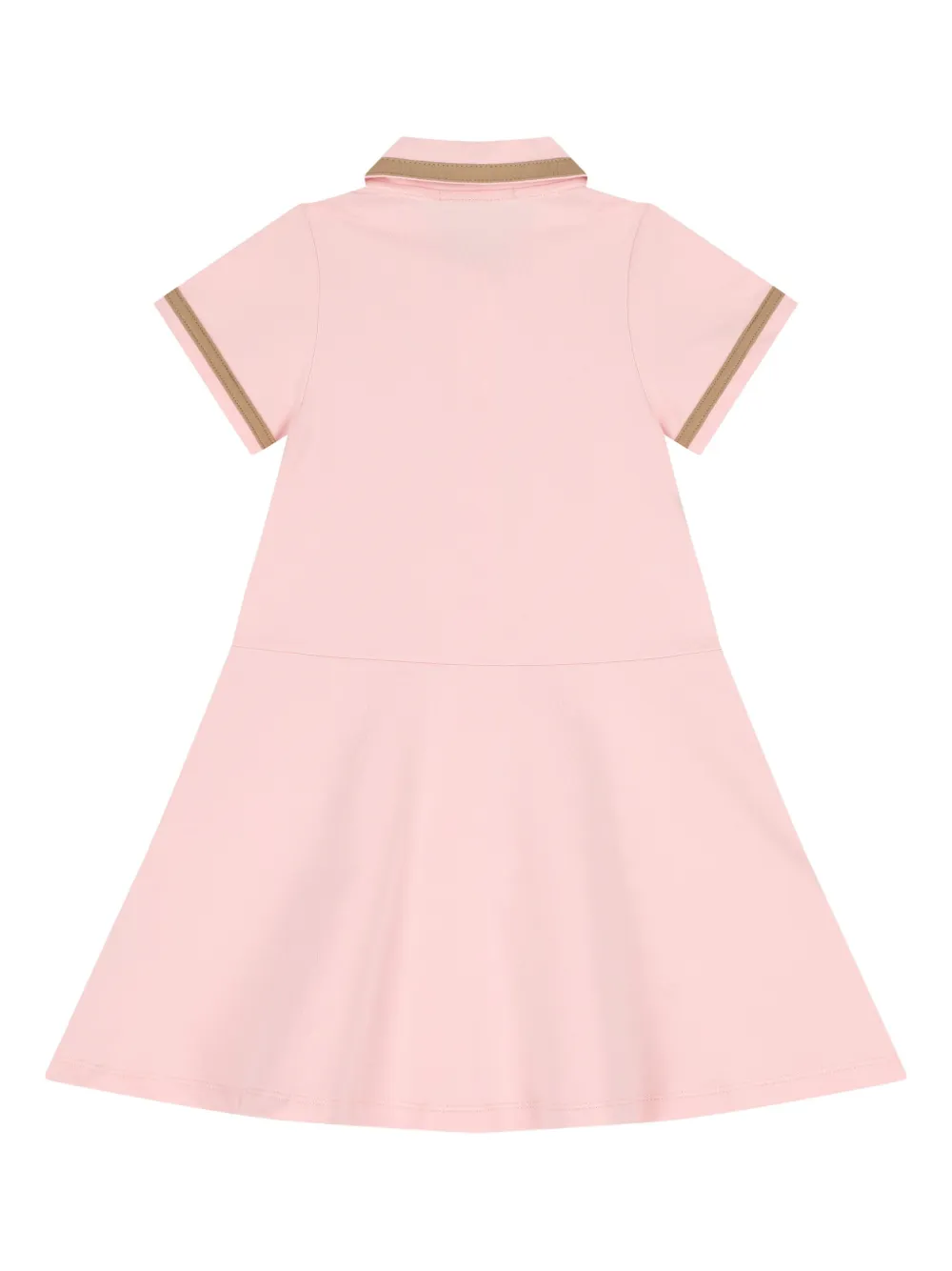 Aigner Kids polo-collar buttoned dress Roze