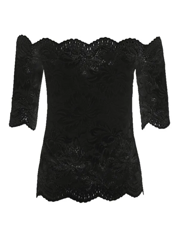 トップス S lace trim off shoulder tops black 31425165_61693643_600.jpg