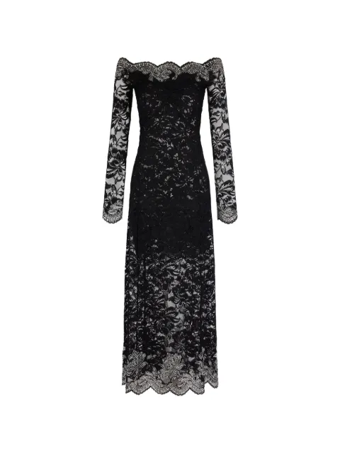 Rabanne laced floral-print maxi dress