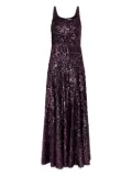 Rabanne sequin-embellished maxi dress - Purple