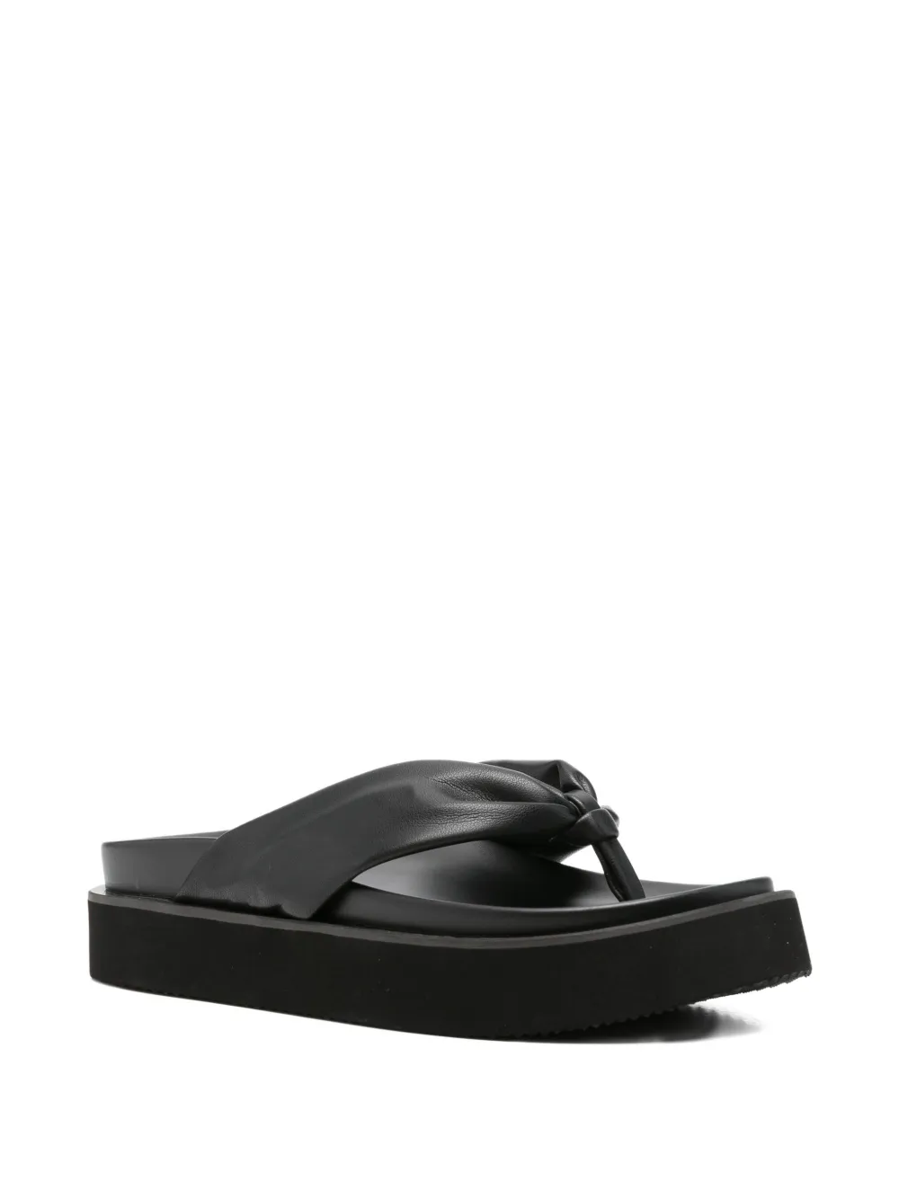Yohji Yamamoto knotted leather sandals | Flat Sandals | Image 2
