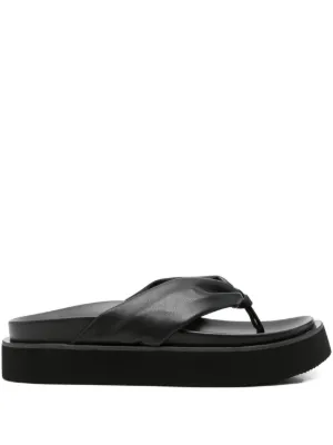 Yohji Yamamoto ブラック フラットフォームサンダル Y-3 Yohji Yamamoto プラットフォーム サンダル 26.5cm - メルカリ