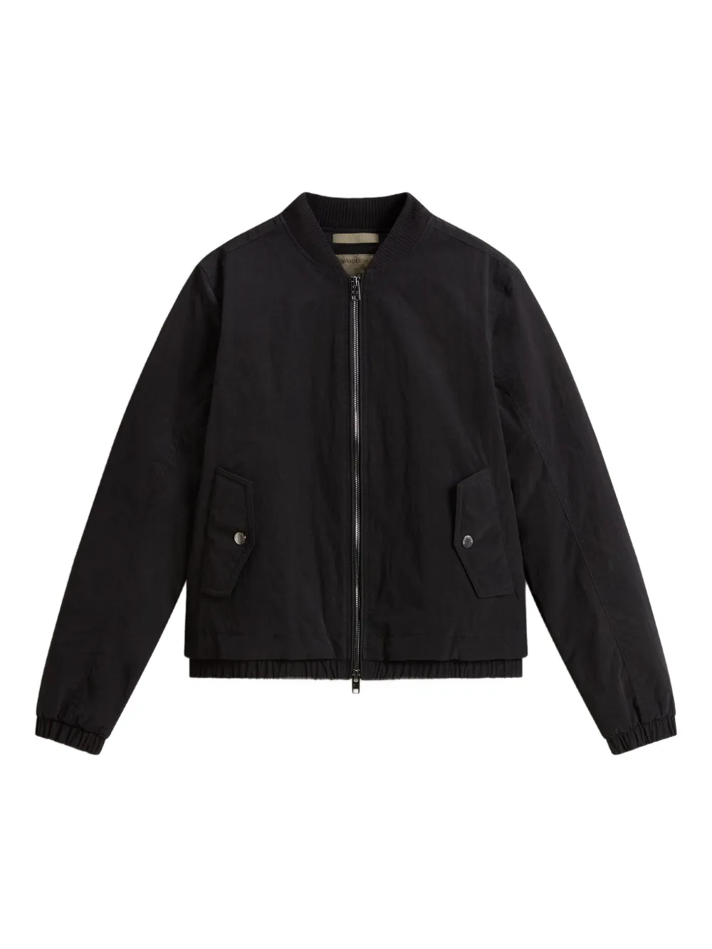 Woolrich ribbed-cuff bomber jacket | Black | Image 1
