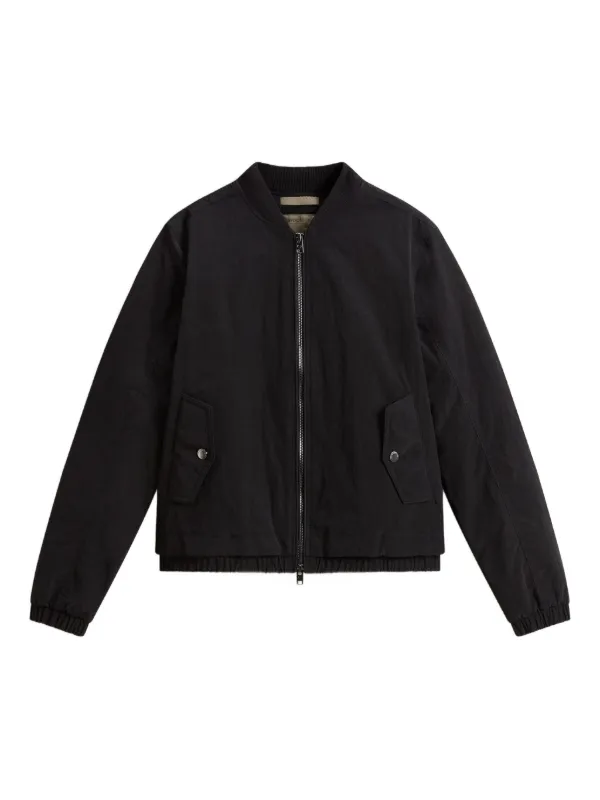 Woolrich Jaqueta Bomber Com Punhos Canelados | Preto | FARFETCH BR