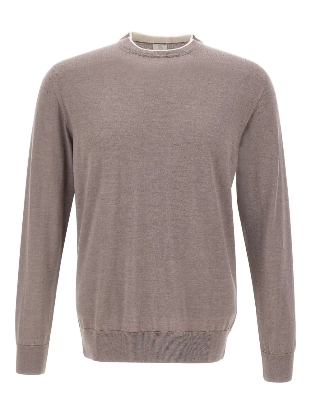 crew-neck ribbed-hem sweater