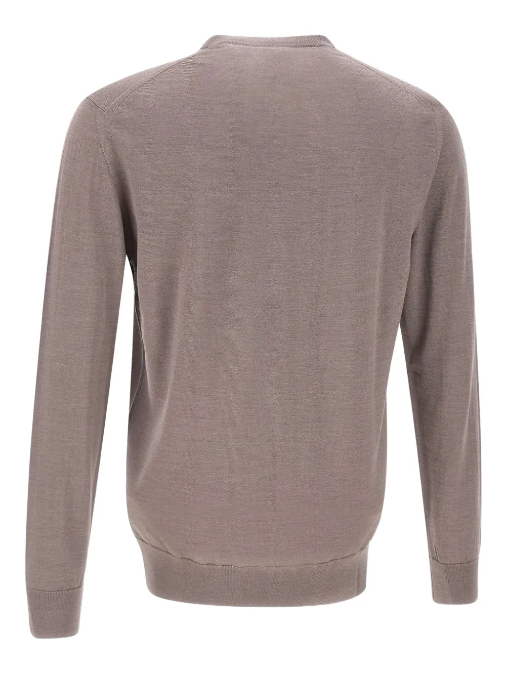 Eleventy crew-neck ribbed-hem sweater - Bruin