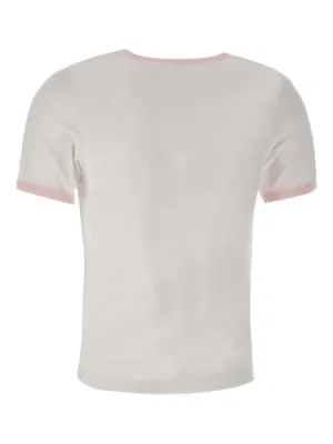 Tシャツ・カットソー CASABLANCA Women Tops WPS25JTP302 01 White Tシャツ LE PASSAGE PRINTED T―SHIRT U