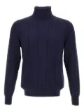 Eleventy ribbed turtleneck sweater - Blue