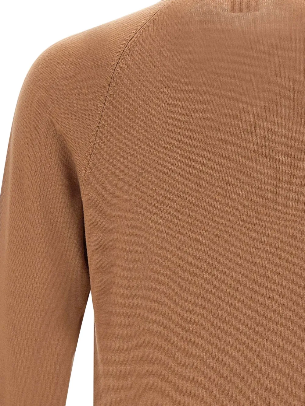 Eleventy Long-sleeved Wool Sweater In Brown