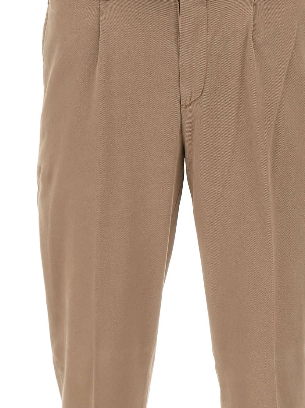 DEVORE Geplooide chino Bruin