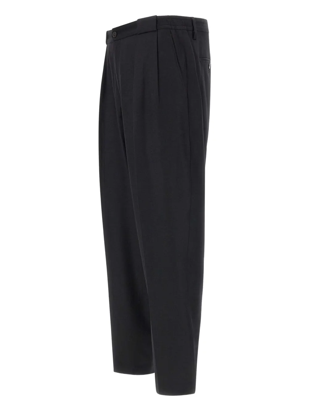 Briglia 1949 pleated wool-cashmere blend trousers Blauw