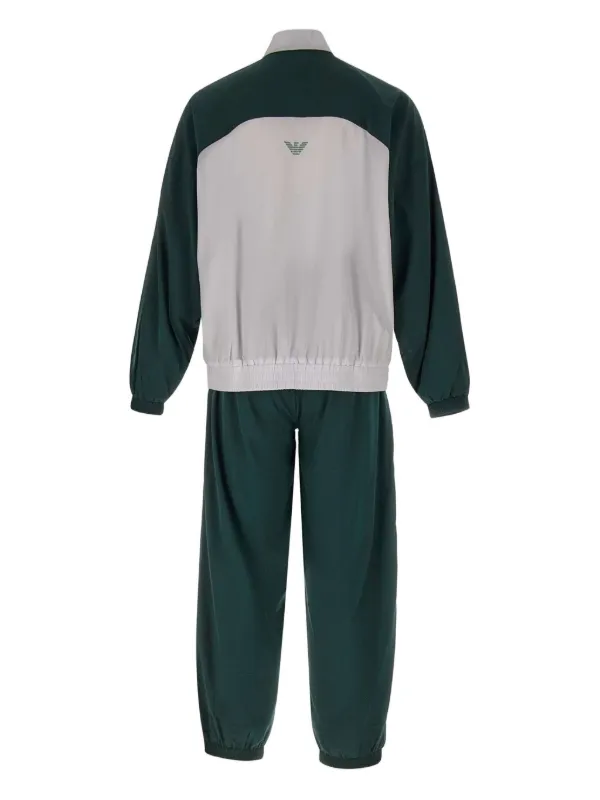 Ea7 Emporio Armani colour-block Tracksuit Green FARFETCH IN