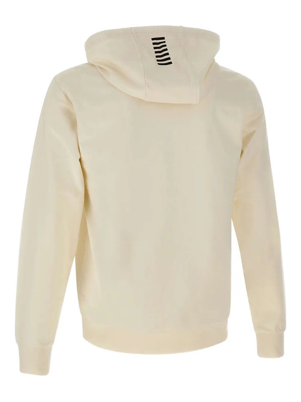 Ea7 Emporio Armani logo-print hoodie Beige
