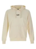 Ea7 Emporio Armani logo-print hoodie - Neutrals