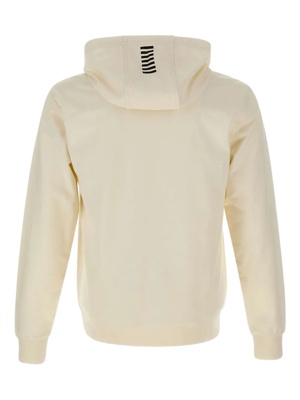 Ea7 Emporio Armani logo-print hoodie Beige