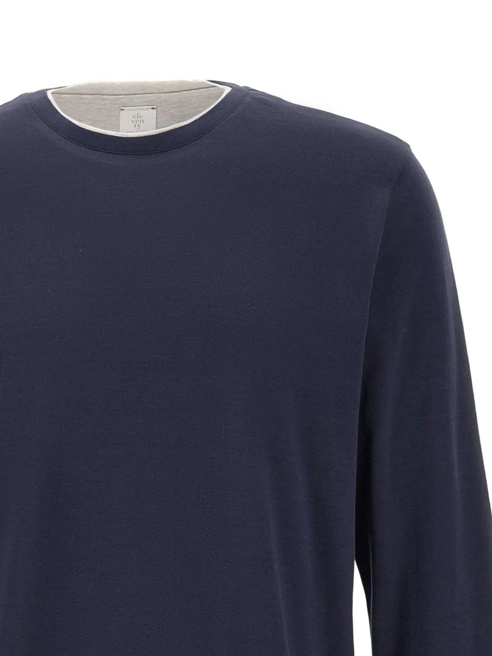 Eleventy long-sleeve crew-neck sweater Blauw