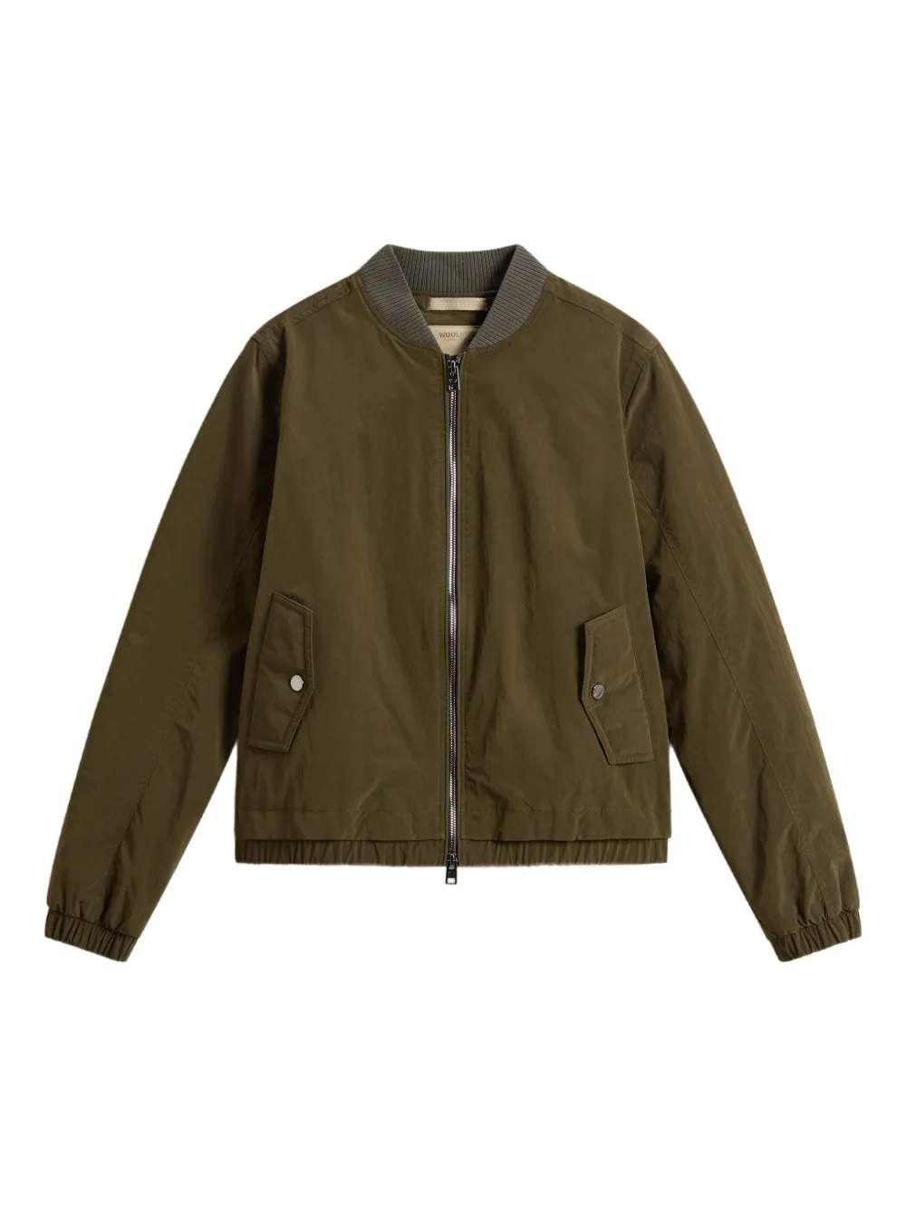 Woolrich ribbed-cuff bomber jacket | Green | Image 1