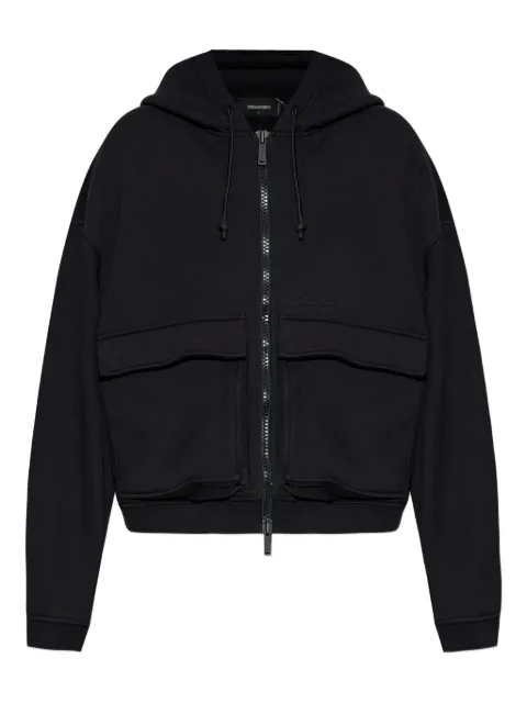 DSQUARED2 hooded ribbed jacket