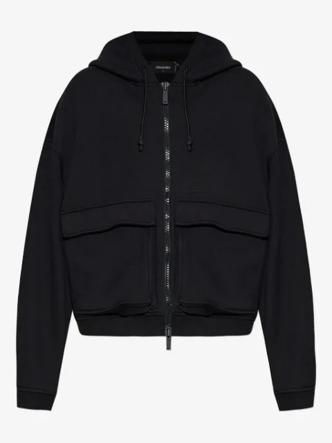 DSQUARED2 hooded ribbed jacket