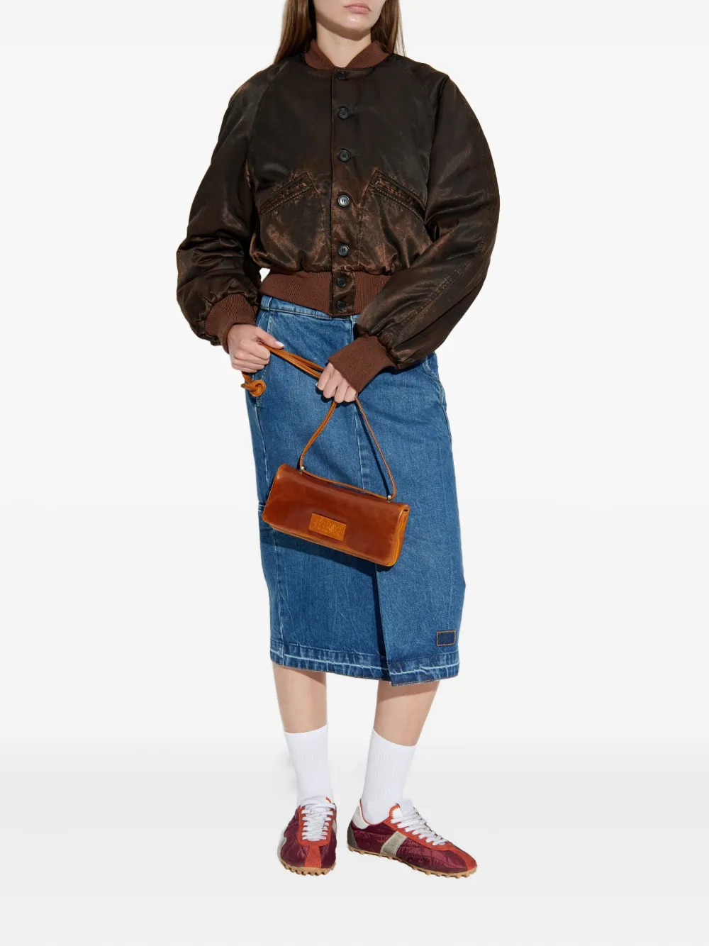 Maison Margiela welt-pocket denim skirt - Blauw