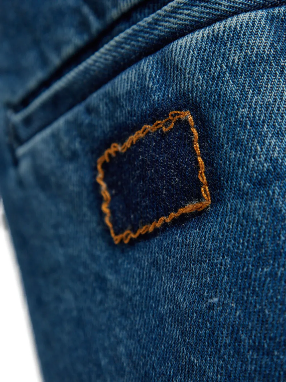 Maison Margiela Denim rok met paspelzak Blauw