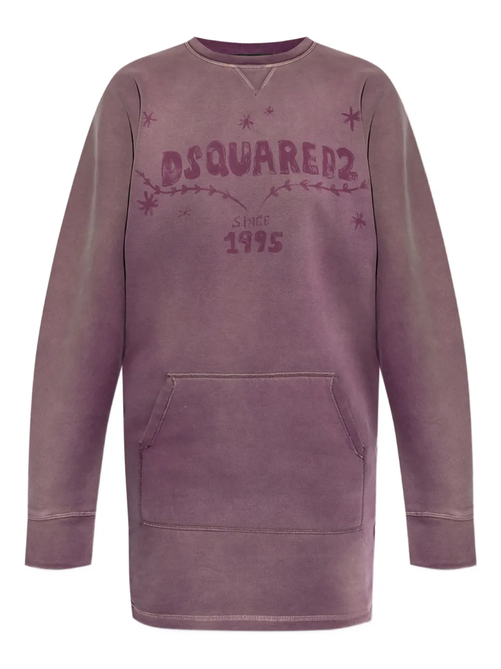 DSQUARED2 vestido con estampado gráfico | morado | Image 1
