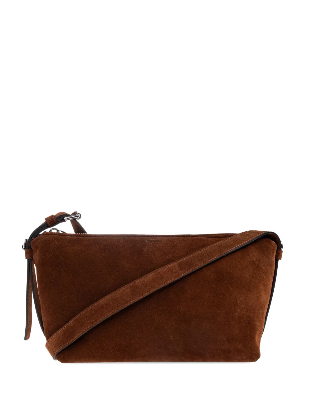 Moschino Suède schoudertas Bruin