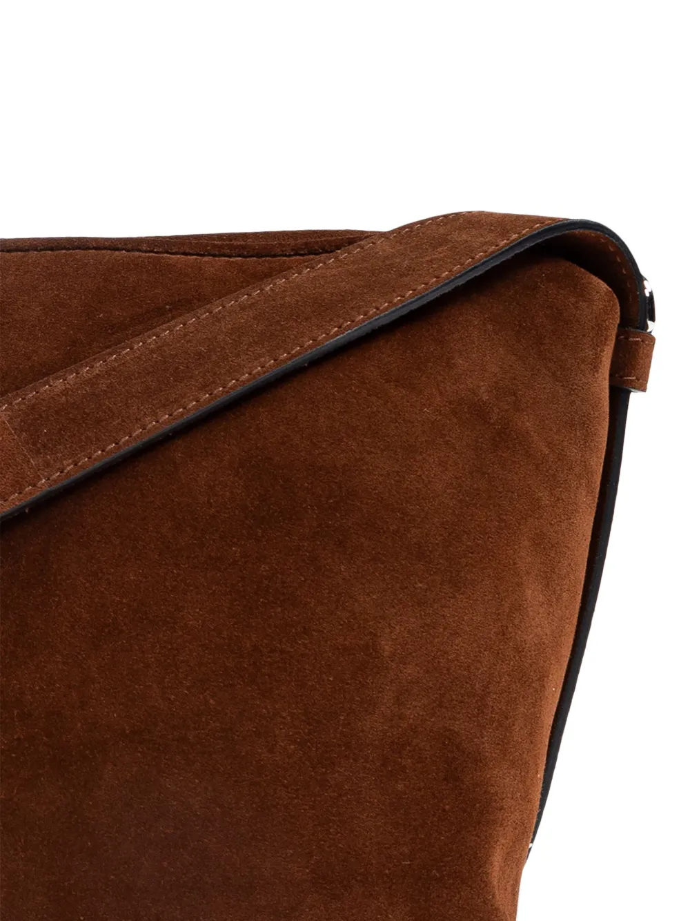 Moschino Suède schoudertas Bruin