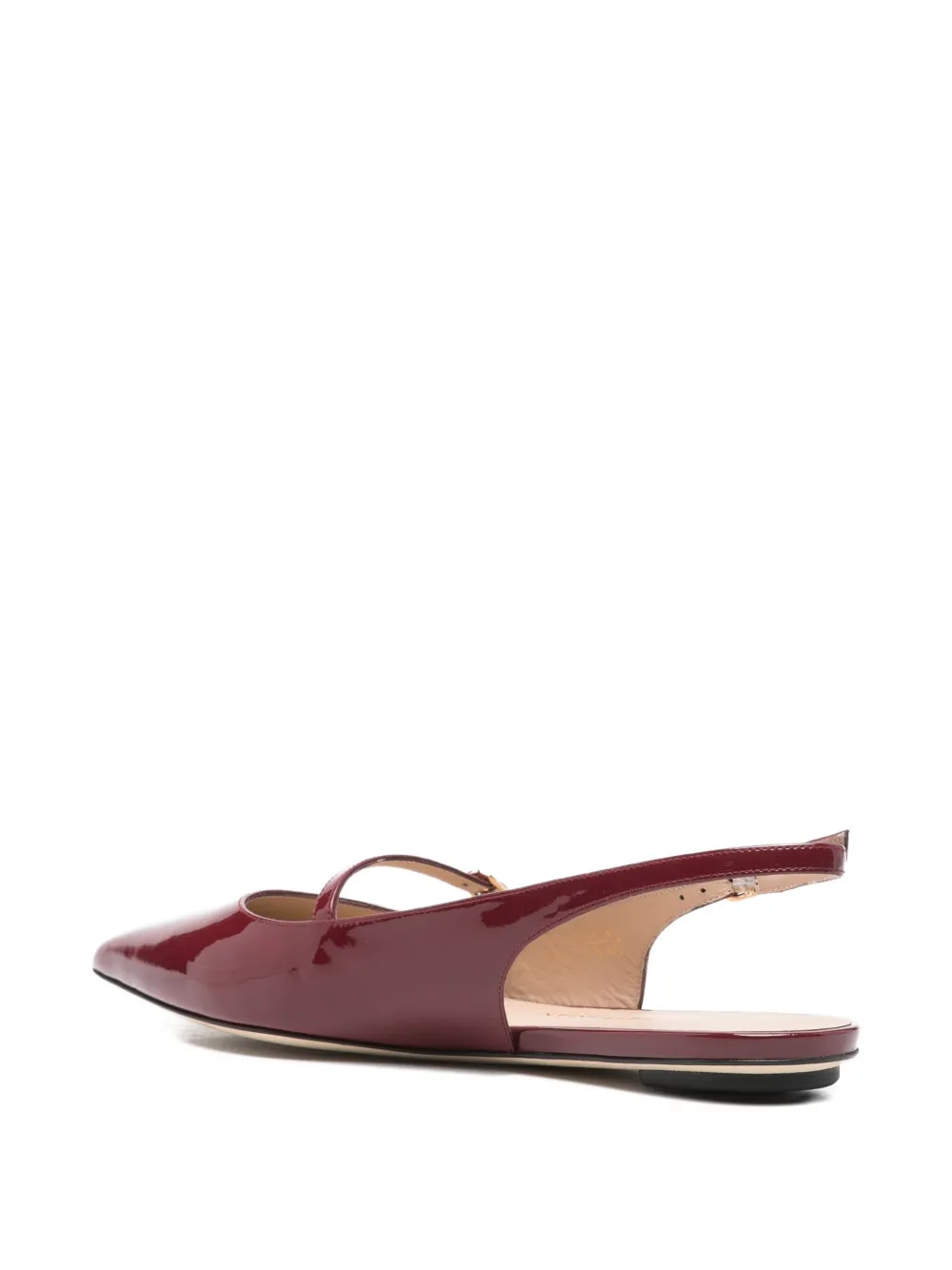 Stuart Weitzman Emilia Slingback Flat Pumps In Red